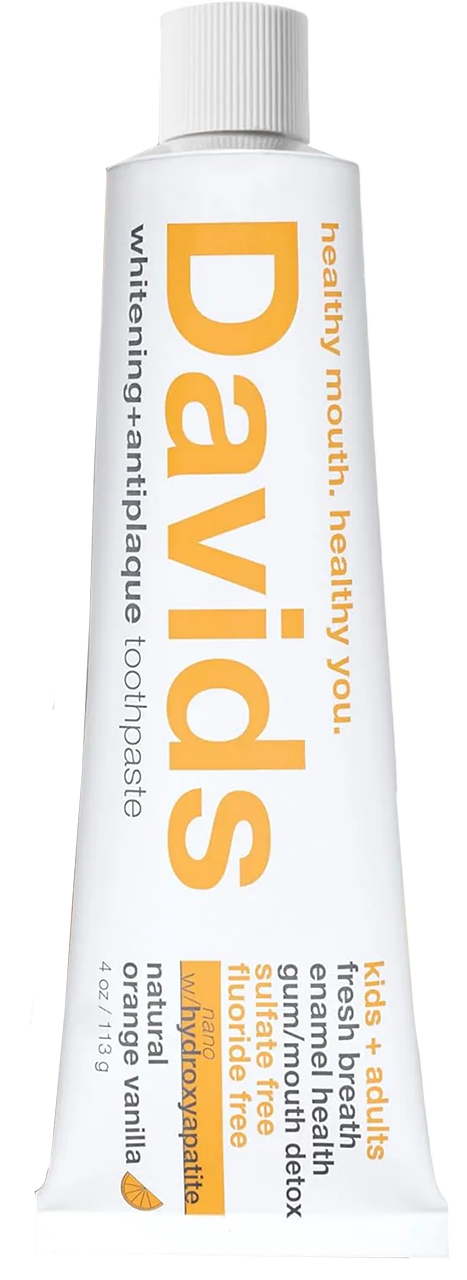 Davids Kids+Adults Whitening+Antiplaque Nano Hydroxyapatite Premium Toothpaste