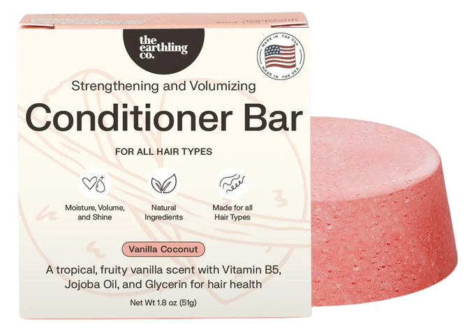 The Earthling Co Strengthening and Moisturizing Conditioner Bar