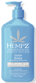 Hempz by Supre Beauty Actives Ocean Breeze Herbal Body Moisturizer with Hyaluronic Acid