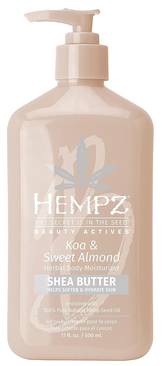 hem87-17-oz - hempz shea butter koa and almond body moisturizier