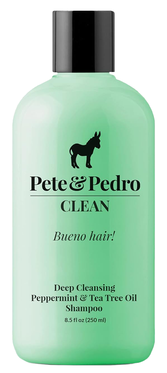 pep02-8-5-oz - Pete & Pedro Clean Deep Cleansing Peppermint & Tea Tree Oil Shampoo