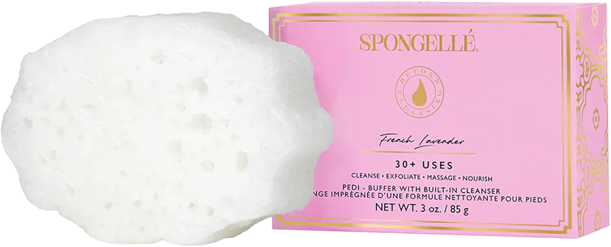 elle07-french - Spongelle Pedi-Buffer with Built-In Cleanser-image1