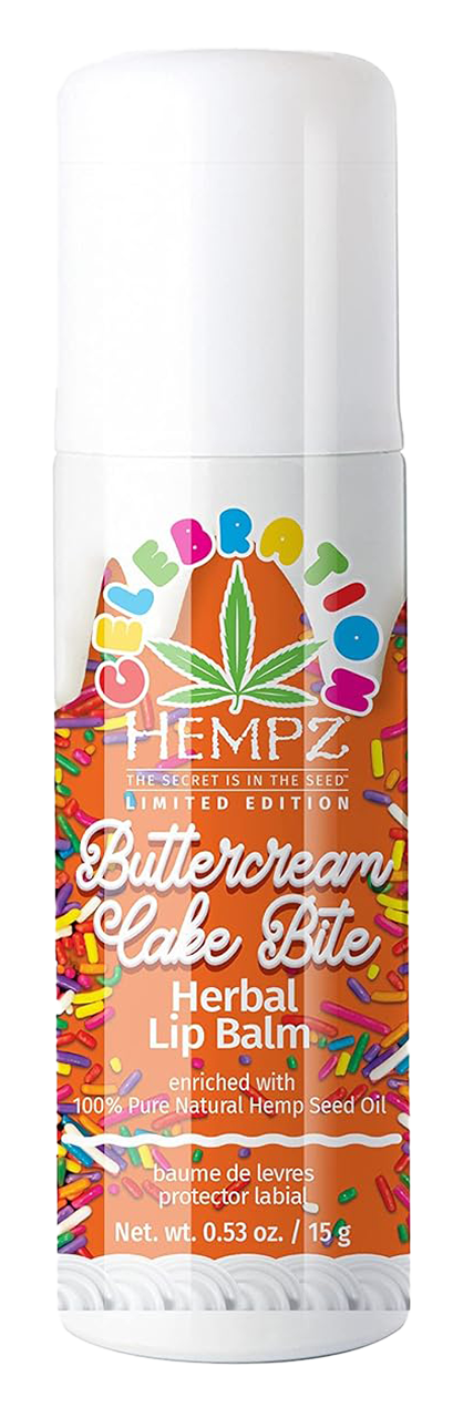 hem108-0-53-oz - Hempz by Supre Buttercream Cake Bite Herbal Lip Balm hem108-0-53-oz - Hempz by Supre Buttercream Cake Bite Herbal Lip Balm