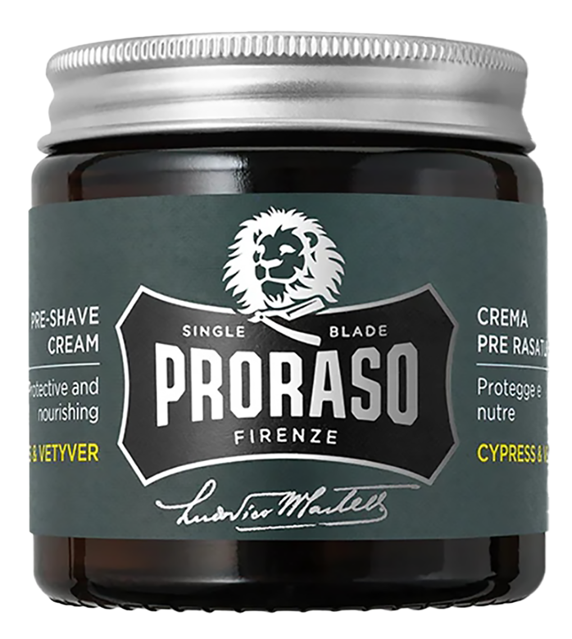 pso18-cypress-vet - Proraso Single Blade Pre-Shave Cream