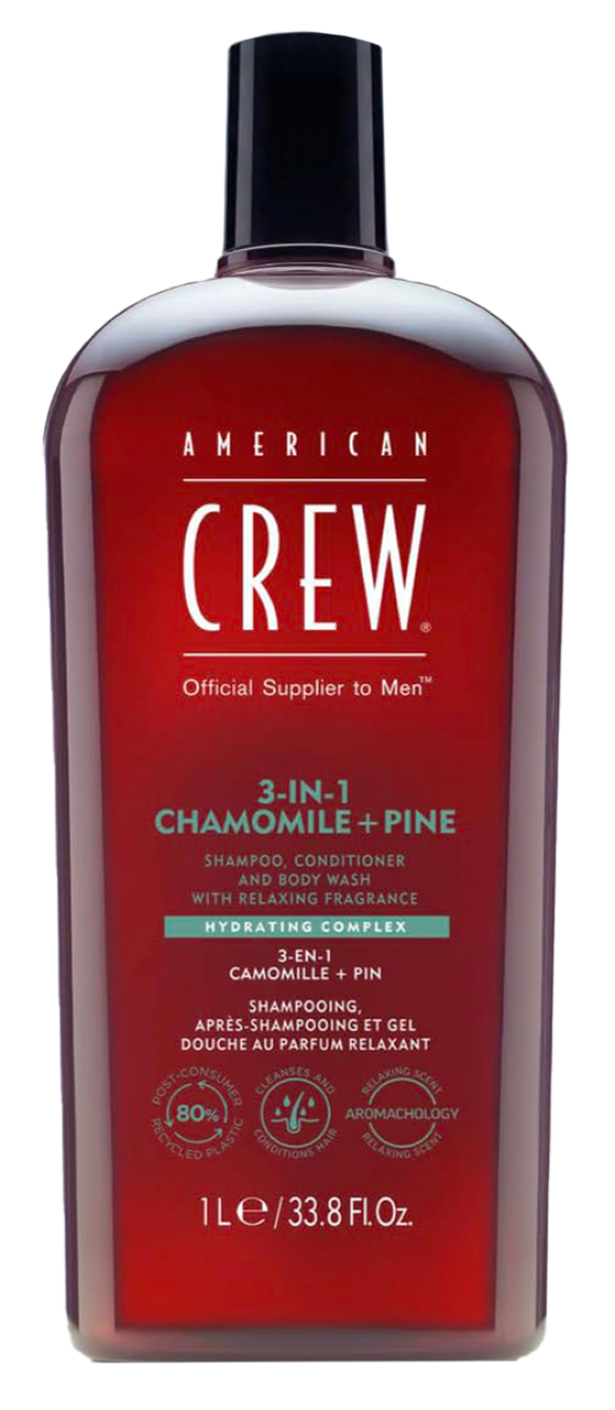 American Crew 3-In-1 Chamomile+Pine Shampoo  Conditioner and Body Wash