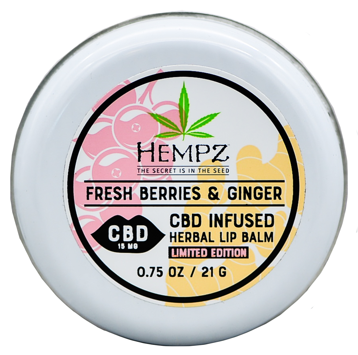 リペアクリム Lavender & Coconut, Hempz by Supre CBD Infused Herbal Lip Balm