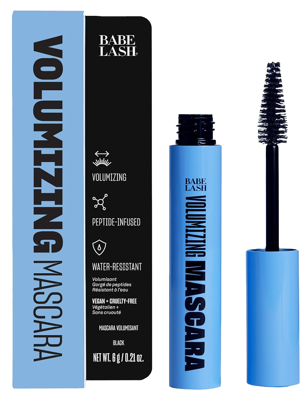 bae10-black - black mascara for volume, babe original mascara bae10-black - black mascara for volume, babe original mascara