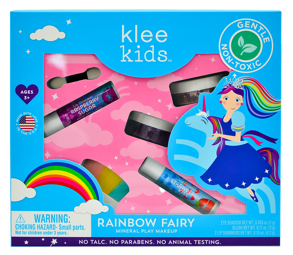 kid03-rainbow-fairy - klee naturals kids makeup set, play makeup for kids kid03-rainbow-fairy - klee naturals kids makeup set, play makeup for kids