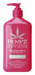 Hempz by Supre Beauty Actives Brazilian Berry Herbal Body Moisturizer with Peptides + Amino Acids