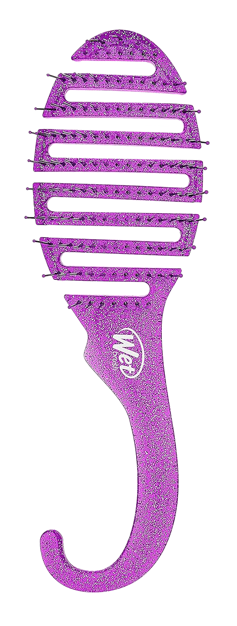 twb116-purple-glitter - the wet brush shower detangler