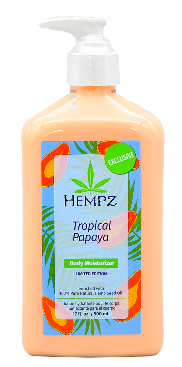 Hempz by Supre Tropical Papaya Herbal Body Moisturizer Limited Edition