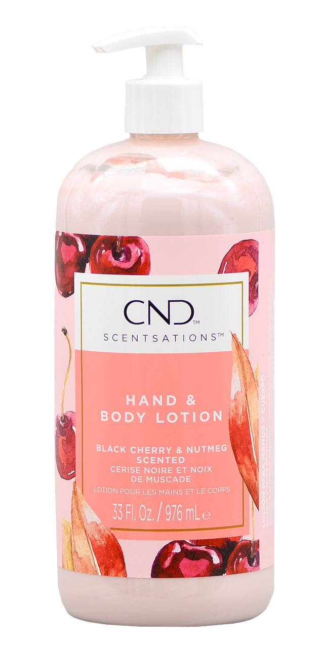 cnd75-33-oz - CND Nail Products Scentsations Black Cherry & Nutmeg Hand & Body Lotion-image1 cnd75-33-oz - CND Nail Products Scentsations Black Cherry & Nutmeg Hand & Body Lotion-image1