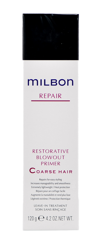 4.2 oz, Milbon Repair Restorative Blowout Primer Coarse Hair