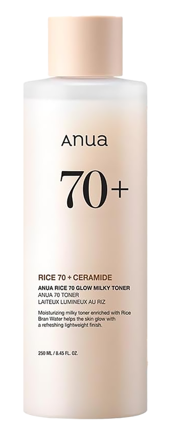 8.4 oz, Anua Rice 70 Glow Milky Toner | SleekShop