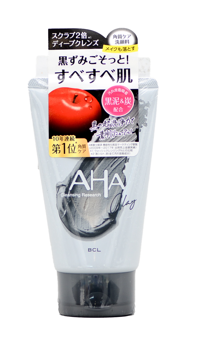 BCL AHA Cleansing Research Clay Face Cleansing Foam Black