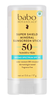 Babo Botanicals Super Shield Mineral Sunscreen Stick SPF 50