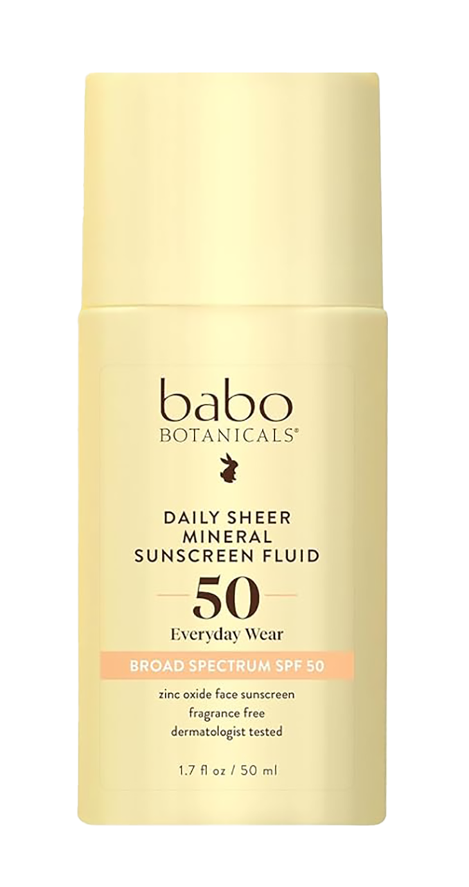 Babo Botanicals Daily Sheer Mineral Sunscreen Fluid SPF 50 Babo Botanicals Daily Sheer Mineral Sunscreen Fluid SPF 50