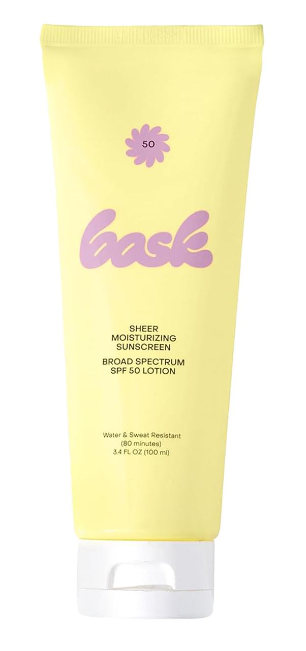 Bask Sheer Vegan Sunscreen Lotion Broad Spectrum SPF 50