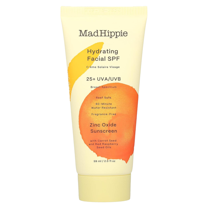 Mad Hippie Hydrating Facial Mineral Sunscreen Fragrance Free SPF 25