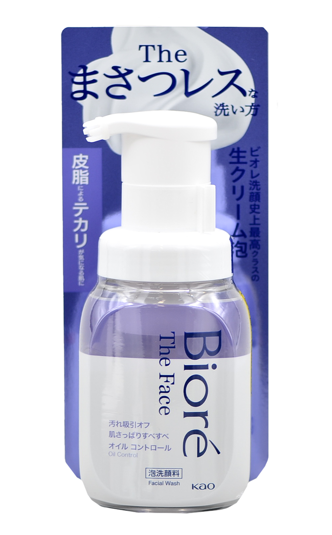 Biore The Face Bubble Face Wash Oil Control Pump Biore The Face Bubble Face Wash Oil Control Pump