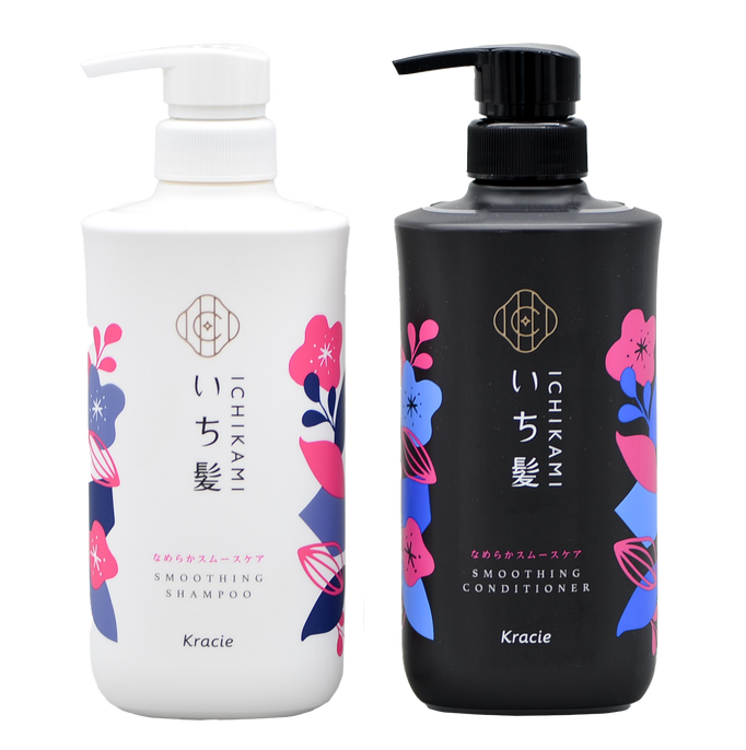 Kracie Ichikami Smoothing Shampoo and Conditioner Set
