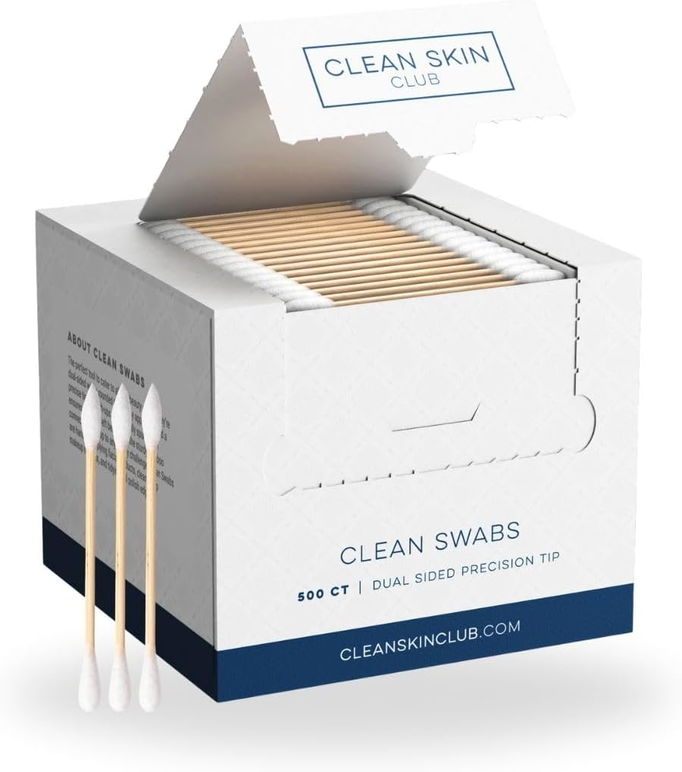 Clean Skin Club Clean Swabs Dual Sides Precision Tip