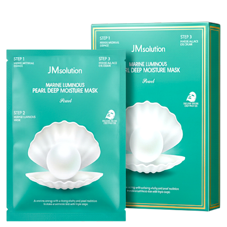 JMsolution Marine Luminous Pearl Deep Moisture 3 Step Skin Care Face Mask