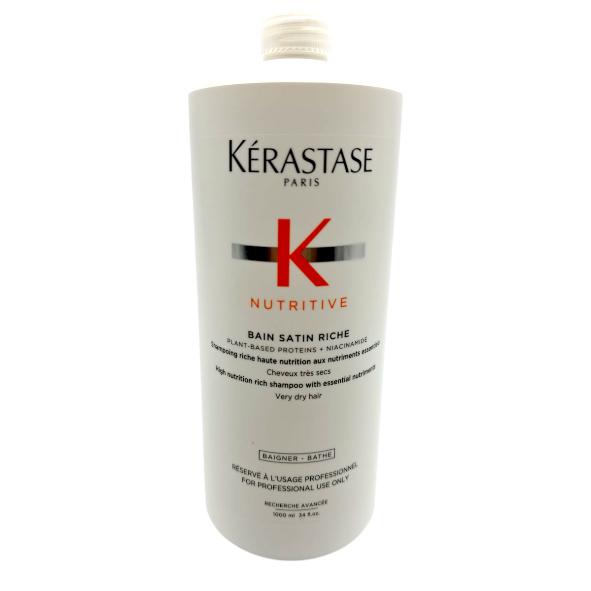 kse180-34-oz - Kerastase Nutritive Bain Satin Riche High Nutrition Shampoo for Very Dry Hair-image1