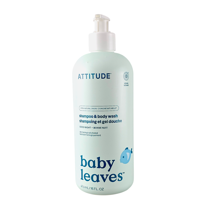 Attitude Baby Leaves Shampoo & Body Wash Tear-Free Blueberry & Chamomile Attitude Baby Leaves Shampoo & Body Wash Tear-Free Blueberry & Chamomile