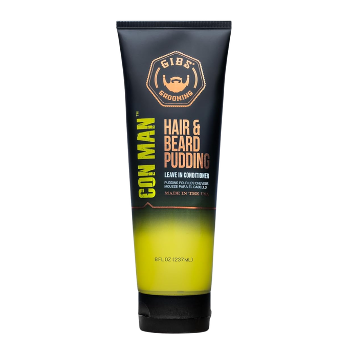 Gibs Con Man Hair & Beard Pudding Leave-In Hydrator & Mild Styling Aid