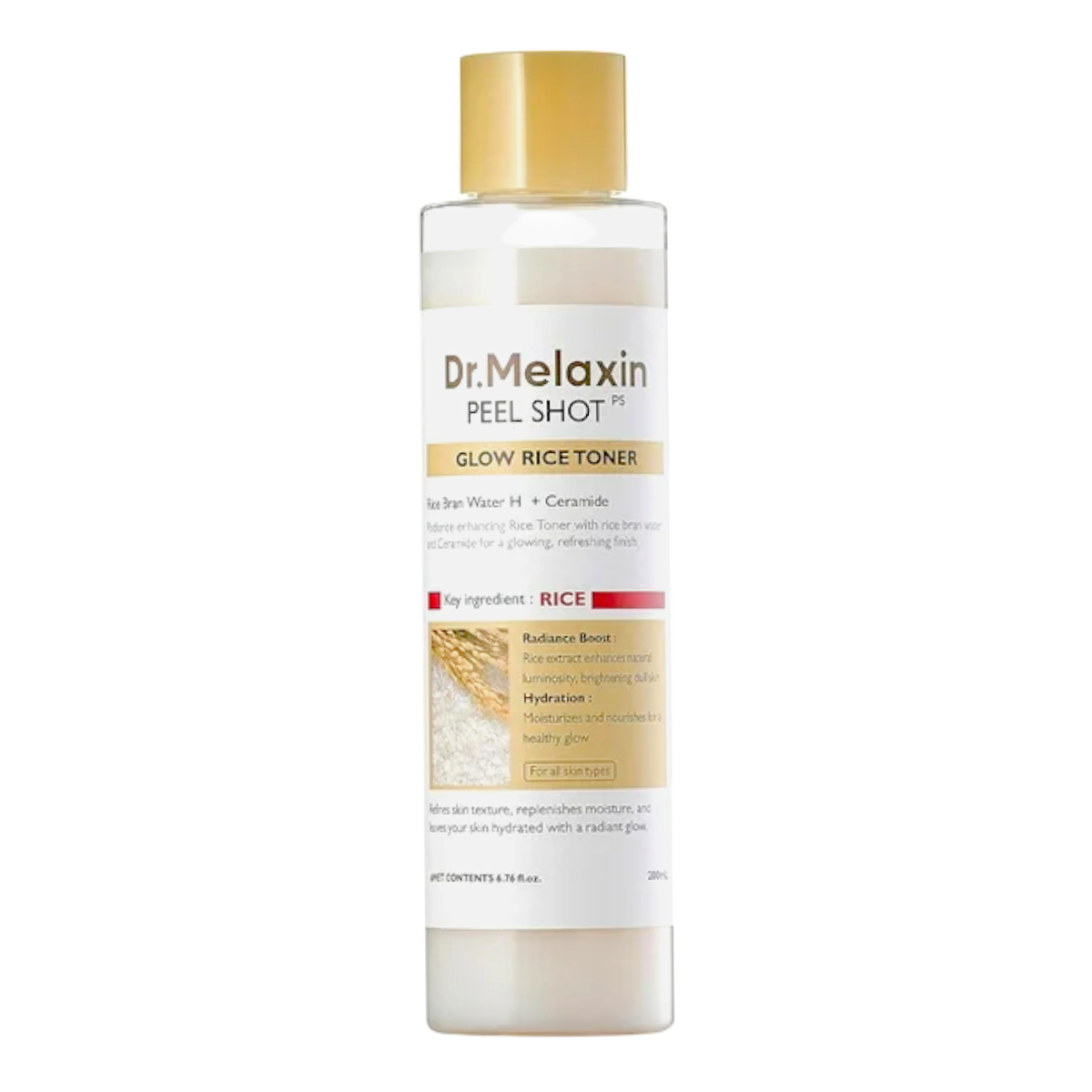 dml07-6-76-oz - Dr. Melaxin Peel Shot Glow White Rice Toner-image1