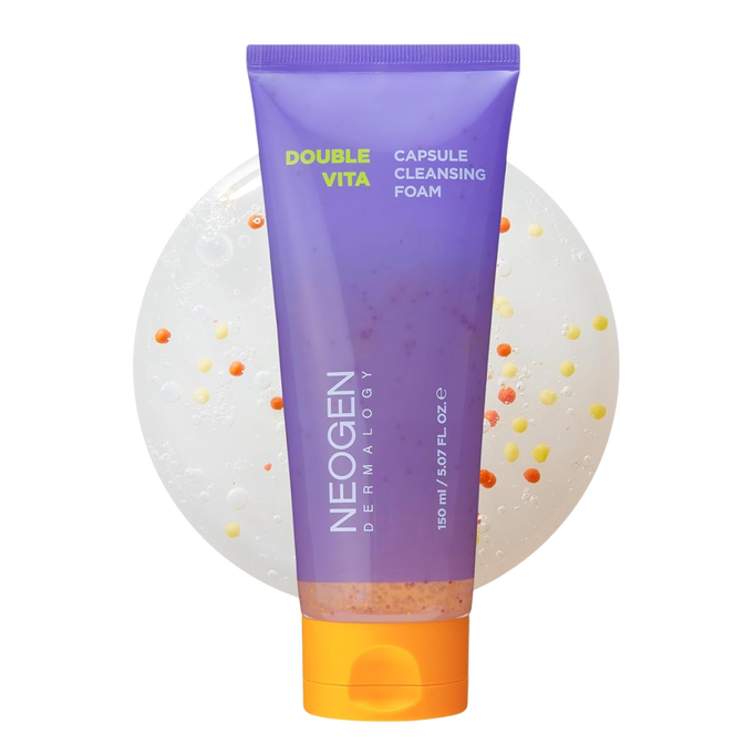 Neogen Dermalogy Double Vita Capsule Cleansing Foam Brightening Gel-to-Foam