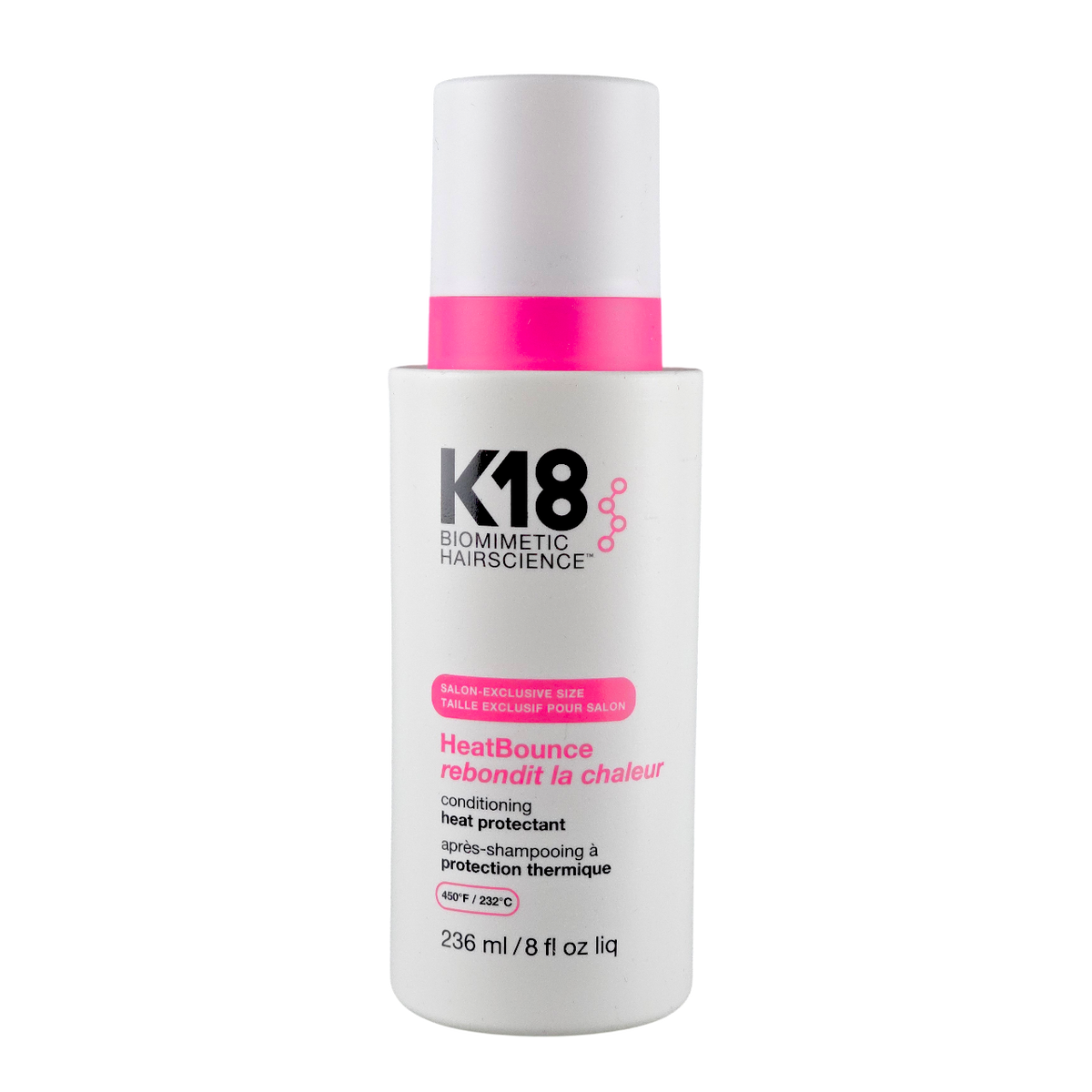 kbh12-8-oz - K18 Biomimetic Hairscience HeatBounce Leave-In Conditioning Heat Protectant Spray-image1