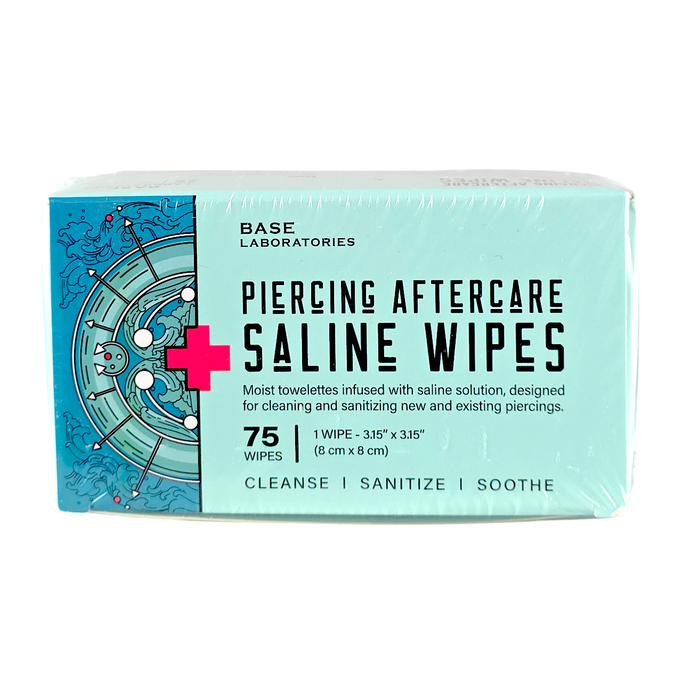Base Laboratories Advanced Saline Piercing Wipes