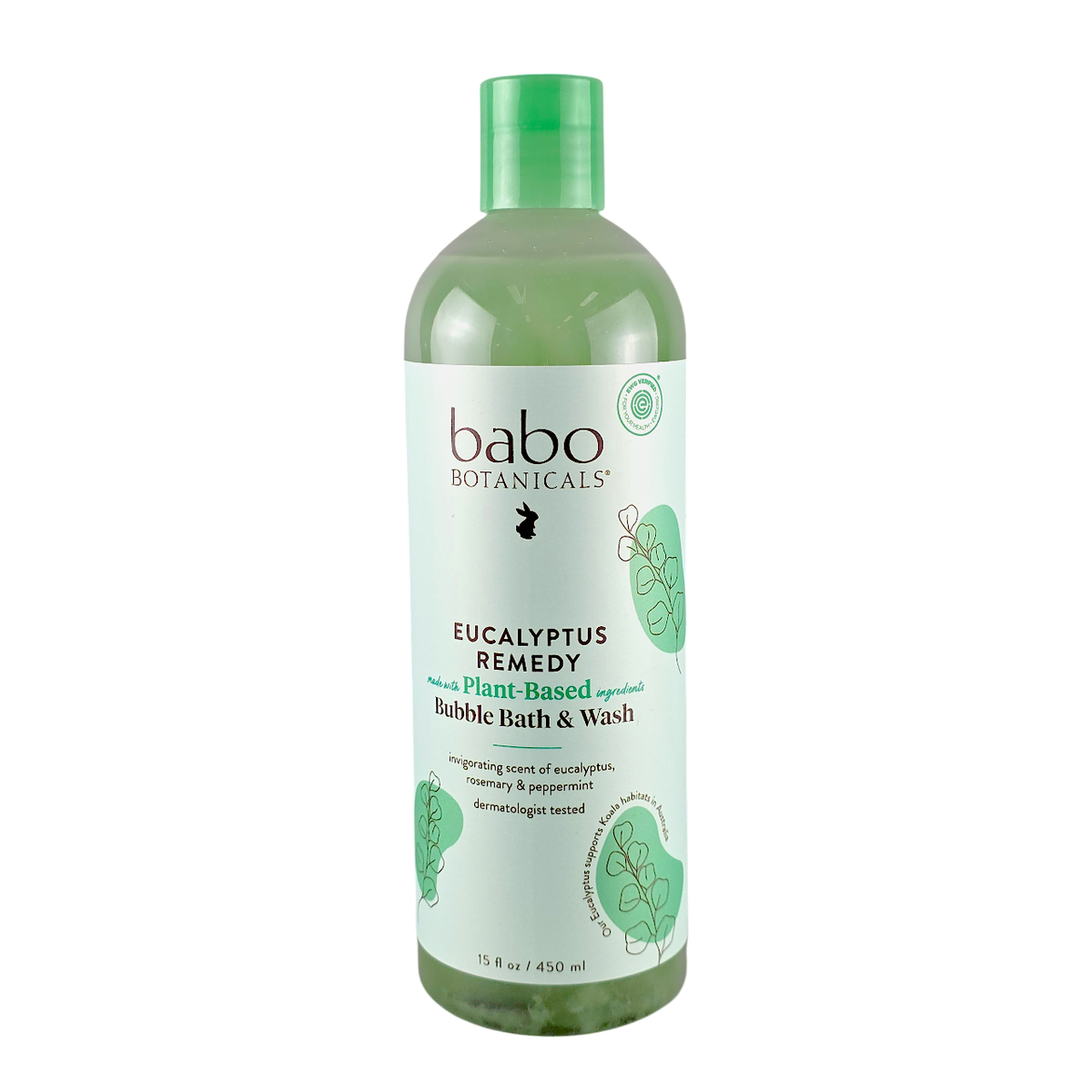 bbo24-15-oz - Babo Botanicals Eucalyptus Remedy 3-in-1 Shampoo Bubble Bath & Wash-image1