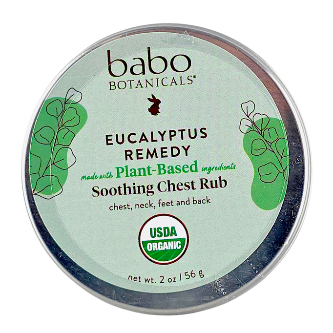 Babo Botanicals Eucalyptus Remedy Organic Soothing Chest Rub