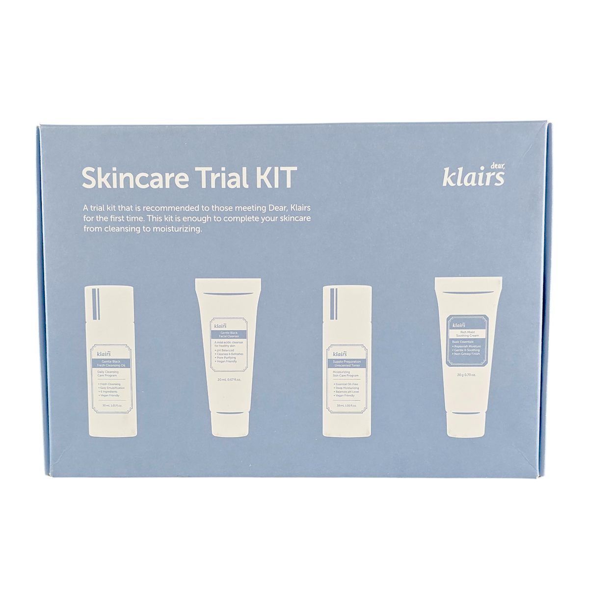 kla16-duo-kit - Dear, Klairs 4-Step Skincare Trial Kit Gentle Black Cleanser Duo-image1 kla16-duo-kit - Dear, Klairs 4-Step Skincare Trial Kit Gentle Black Cleanser Duo-image1