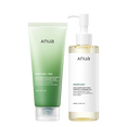 Anua Heartleaf Double Cleansing Duo Set Pore Control Cleansing Oil & Quercetinol Cleansing Foam