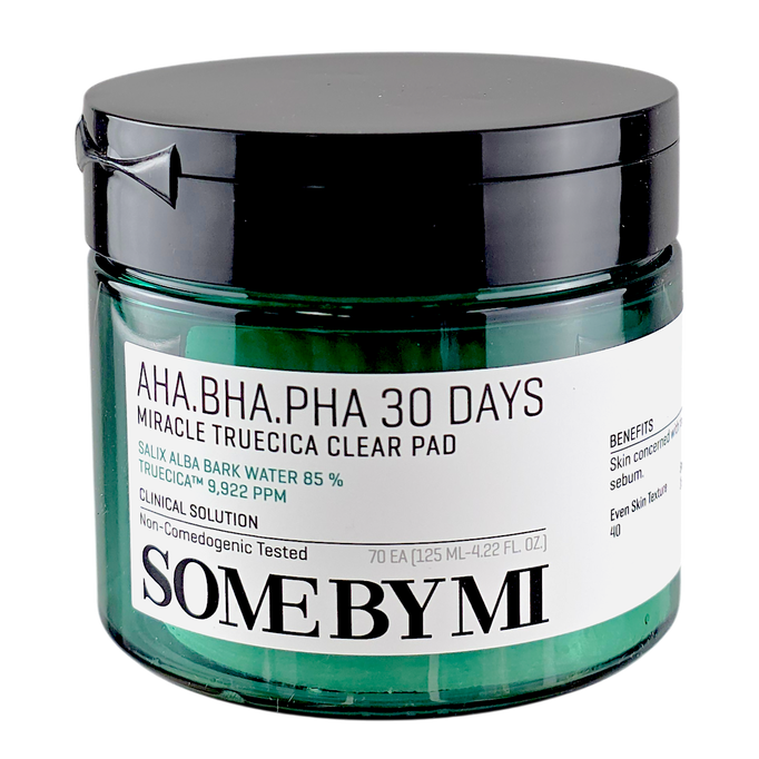 SOME BY MI AHA BHA PHA 30 Days Miracle Truecica Clear Pad Dual-Sided Exfoliation