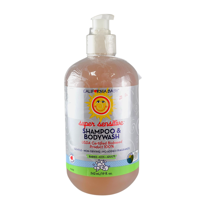 California Baby Super Sensitive Shampoo & BodyWash (Babies+Kids+Adults)