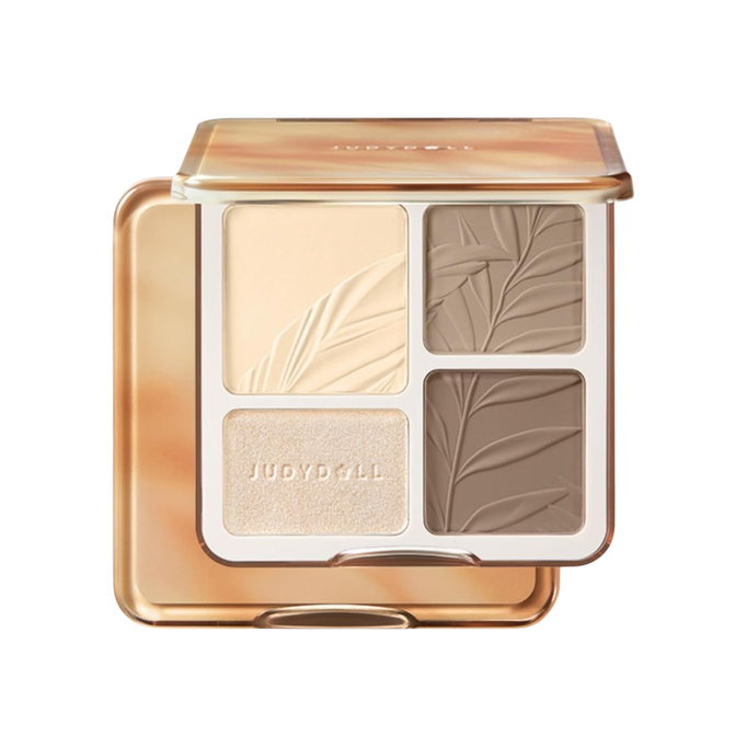 Judydoll 2 IN 1 Highlighter Contour Palette