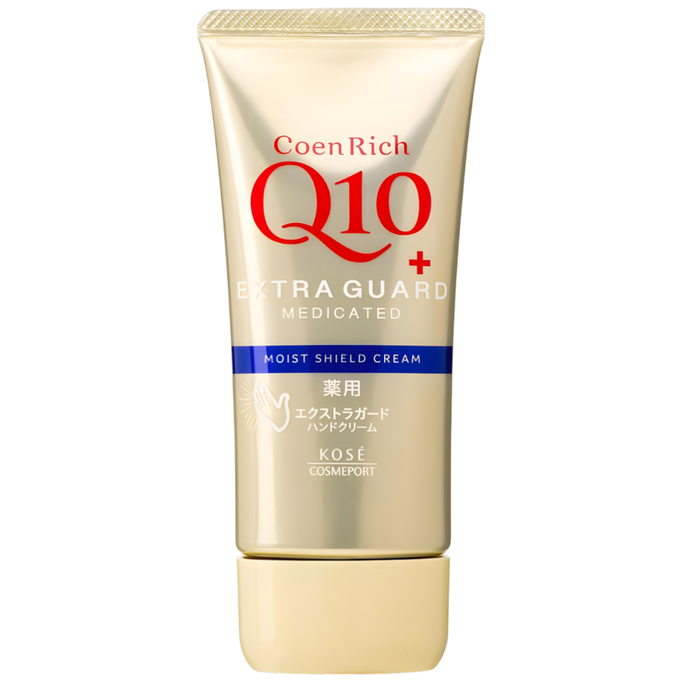 Kose CoenRich Q10 Extra Guard Medicated Moist Shield Hand Cream
