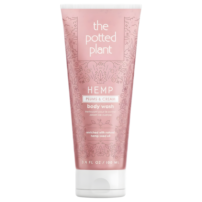 The Potted Plant Hemp Plums & Cream Body Wash
