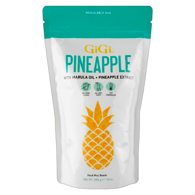 gig100-14-oz - Gigi Pineapple w/ Marula Oil + Pineapple Extract Hard Wax Beads-image1 gig100-14-oz - Gigi Pineapple w/ Marula Oil + Pineapple Extract Hard Wax Beads-image1