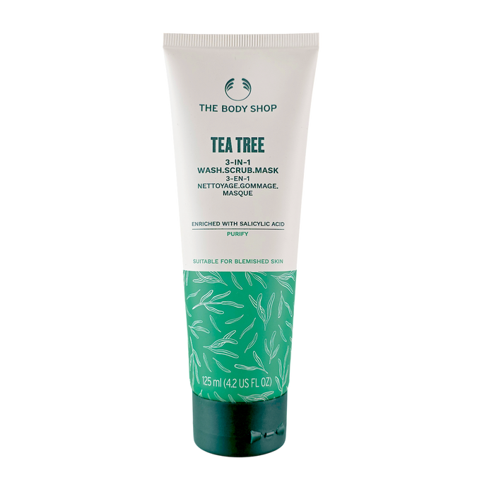 bdy31-4-2-oz - The Body Shop Tea Tree 3-in-1 Wash Scrub Mask-image1 bdy31-4-2-oz - The Body Shop Tea Tree 3-in-1 Wash Scrub Mask-image1