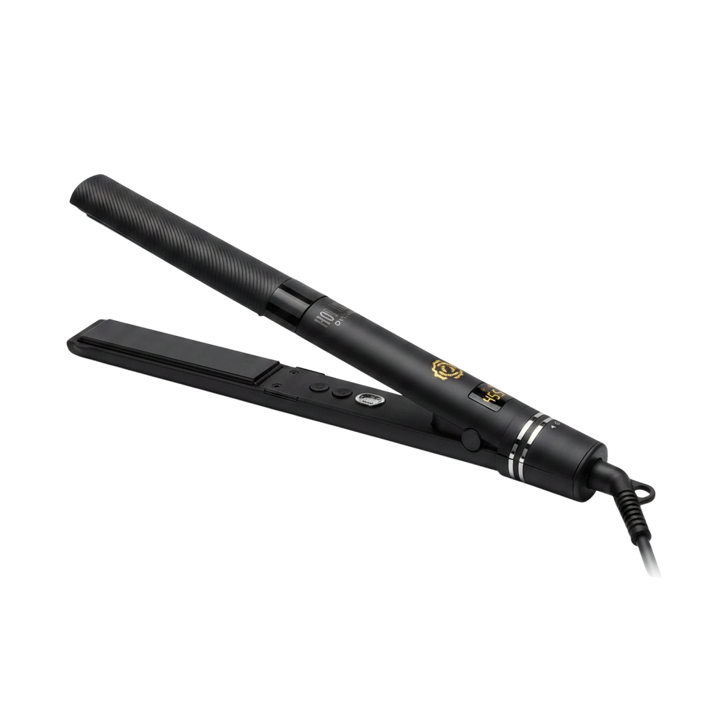 hts74-1-inch - Hot Tools Pro Artist Black Gold Vibrating Flat Iron-image1