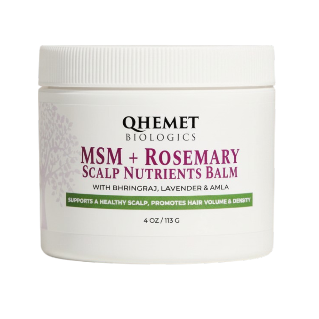 met01-4-oz - QHEMET BIOLOGICS MSM + Rosemary Scalp Nutrients Balm-image1