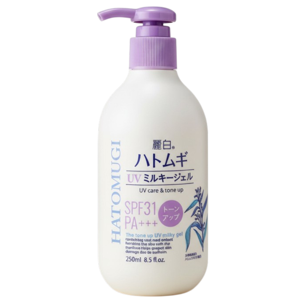 kmc04-8-5-oz - Kumano Cosme Reihaku Hatomugi The Tone Up UV Milky Gel SPF 31 PA+++-image1