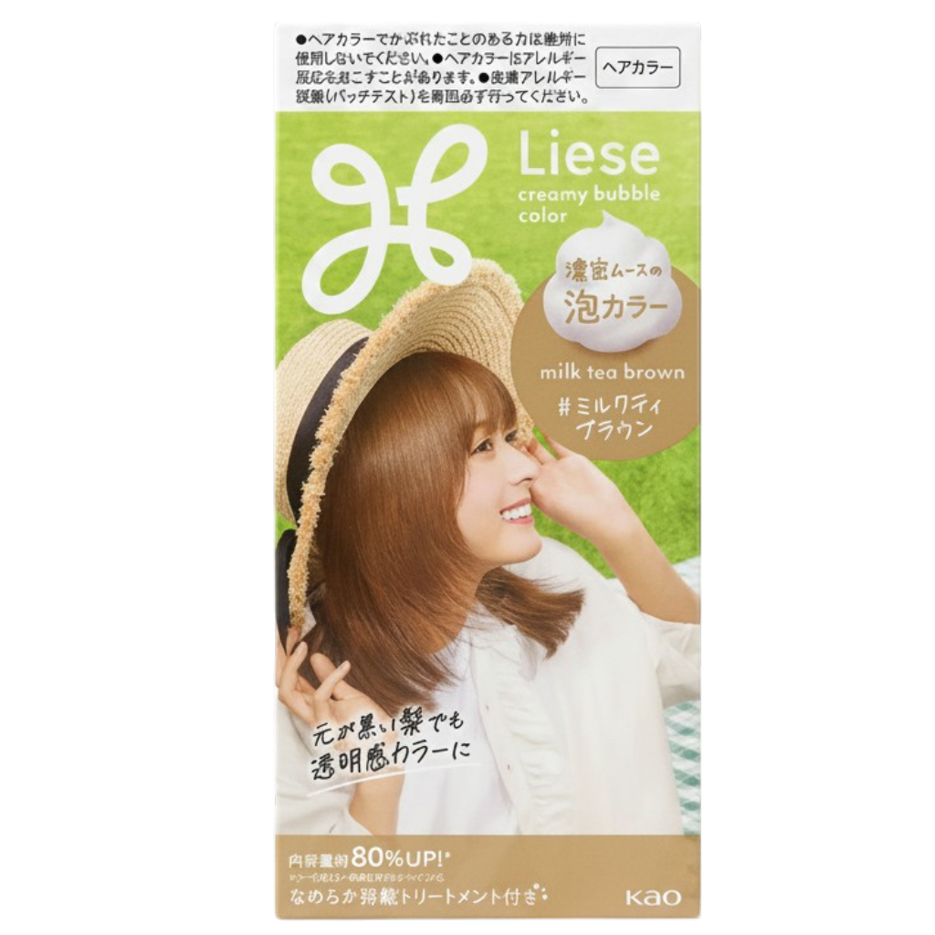 kao13-mlk-tea-brwn - Kao Liese Creamy Bubble Hair Color Restorer-image1 kao13-mlk-tea-brwn - Kao Liese Creamy Bubble Hair Color Restorer-image1