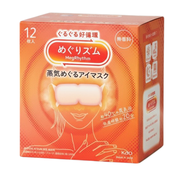 Kao MegRhythm Gentle Steam Eye Mask 12 Count